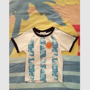 NWOT iimmer Kids' Argentina Flag Design Rash Guard, Size XS